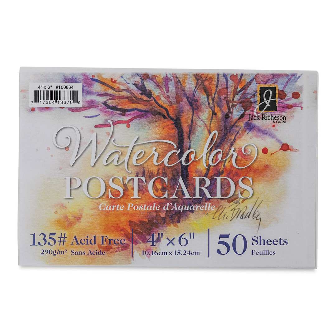 Open in modal - Richeson Watercolor Postcards - 4" x 6", Pkg of 50 (in packaging)