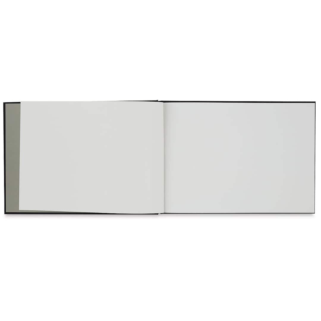 Open in modal - Fabriano Hardcover Watercolor Journals - Journal open showing pages laying flat