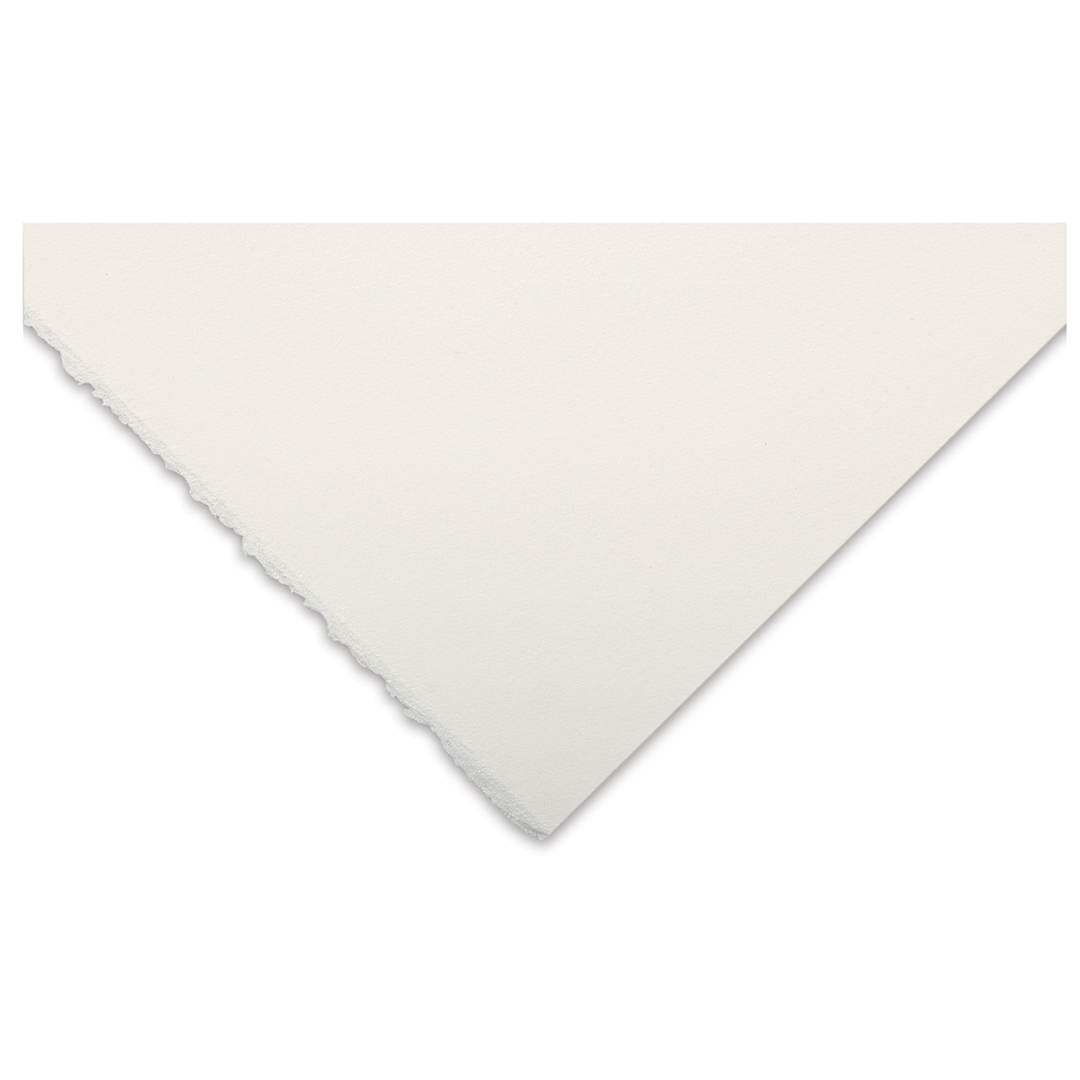 Open in modal - Blick Premier Watercolor Paper - closeup of swatch of Hot Press showing texture