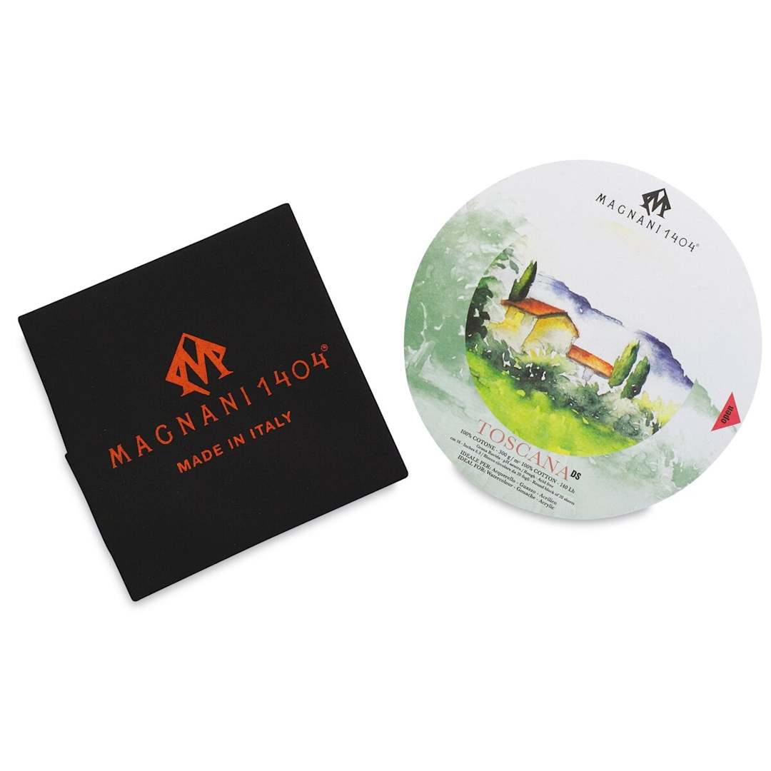 Open in modal - Magnani Round Watercolor Block - Toscana, Rough Surface, 12"