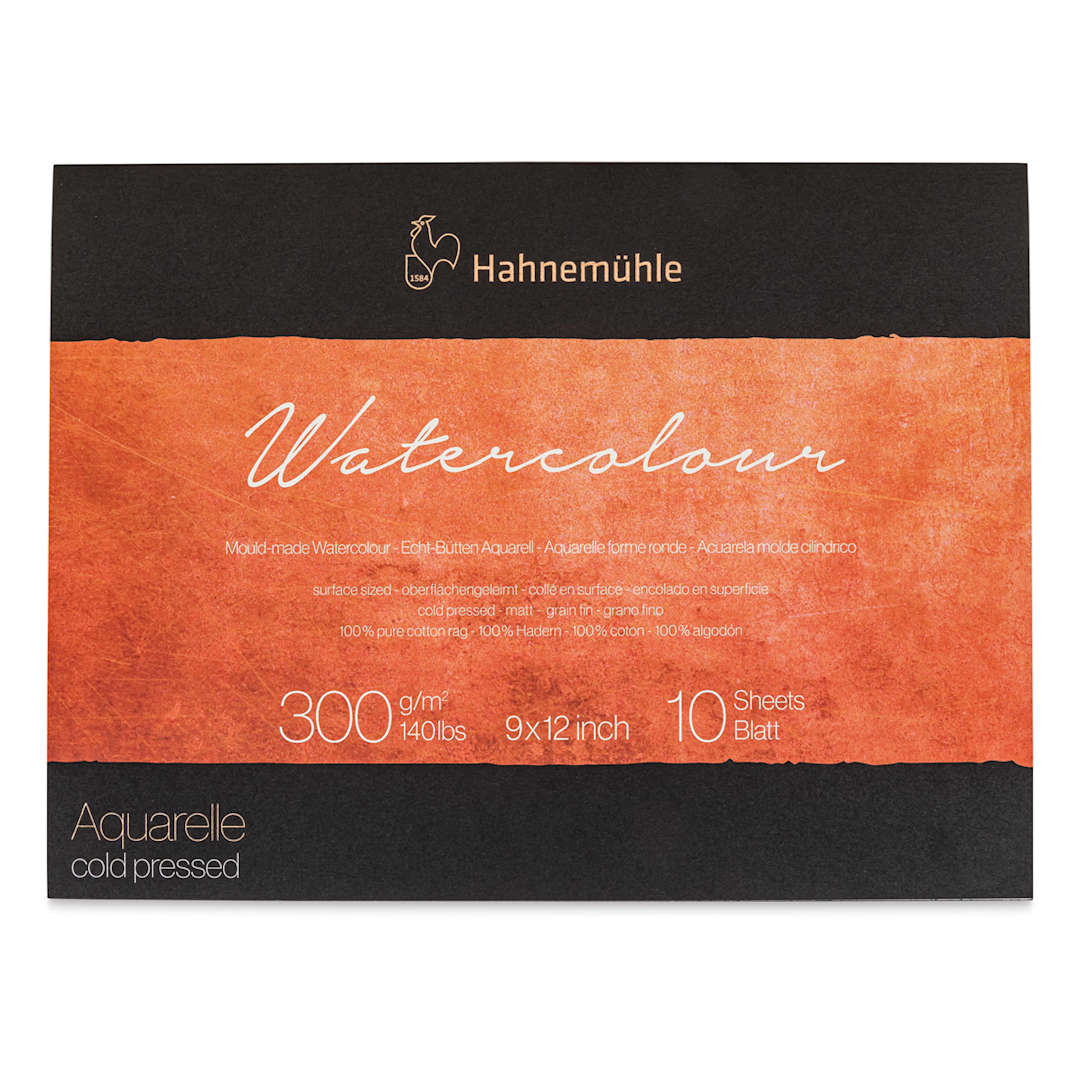 Open in modal - Hahnemühle The Collection Watercolor Block - Cold Press, 9" x 12", 140 lb, 10 Sheets front cover