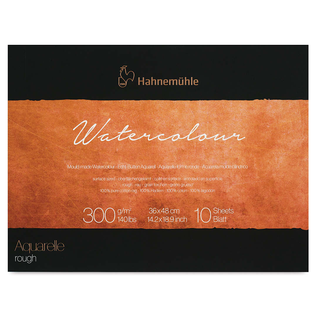 Open in modal - Hahnemühle The Collection Watercolor Block - Rough, 14.1" x 18.9", 140 lb, 10 Sheets front cover