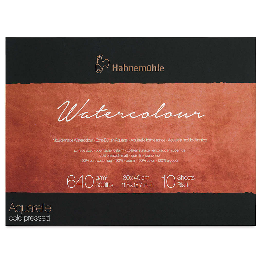 Open in modal - Hahnemühle The Collection Watercolor Block - Cold Press, 11.8" x 15.7", 300 lb, 10 Sheets front cover