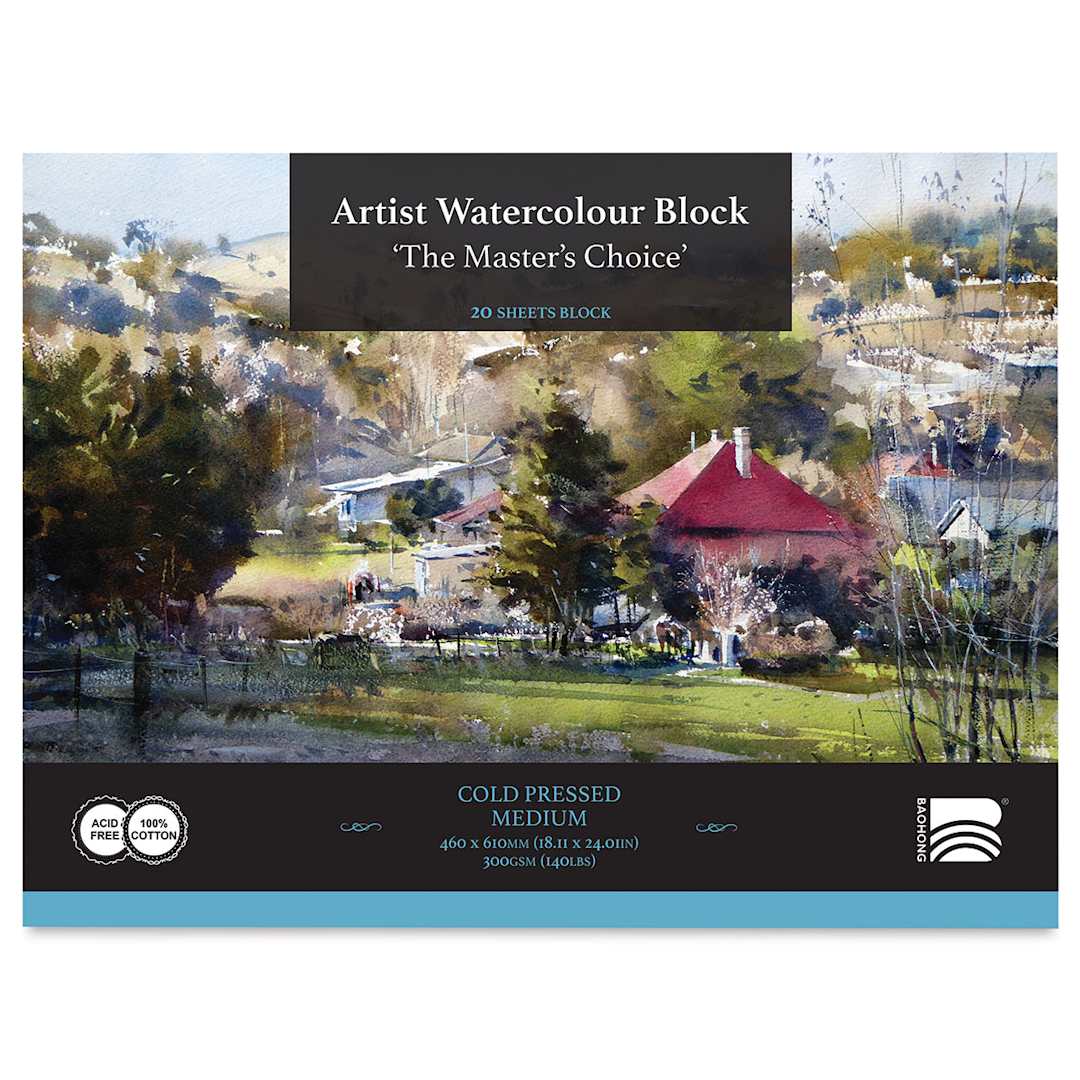 Open in modal - The Master's Choice Artist Watercolor Block - 18.11" x 24.01", Cold Press