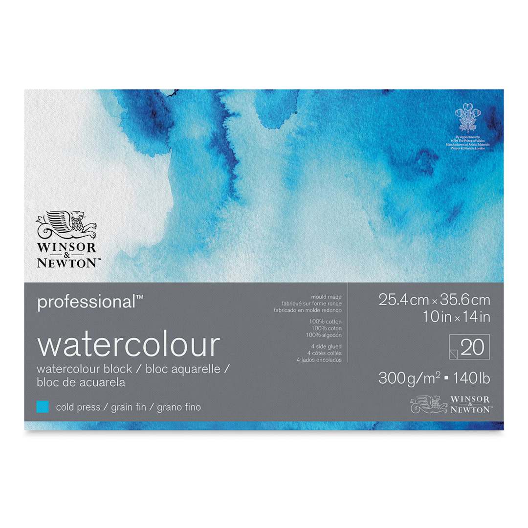 Open in modal - Winsor & Newton Professional Watercolor Block - 10" x 14", Cold Press