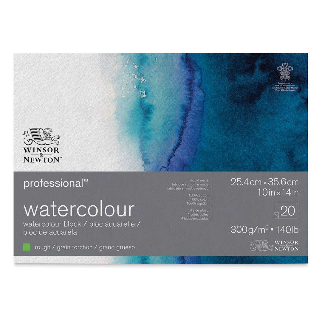 Open in modal - Winsor & Newton Professional Watercolor Block - 10" x 14", Rough Press