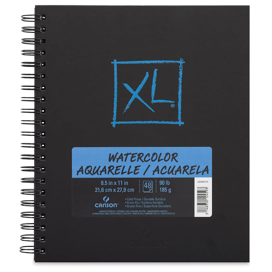 Open in modal - Canson XL Watercolor Book - 8-1/2" x 11", 48 Sheets