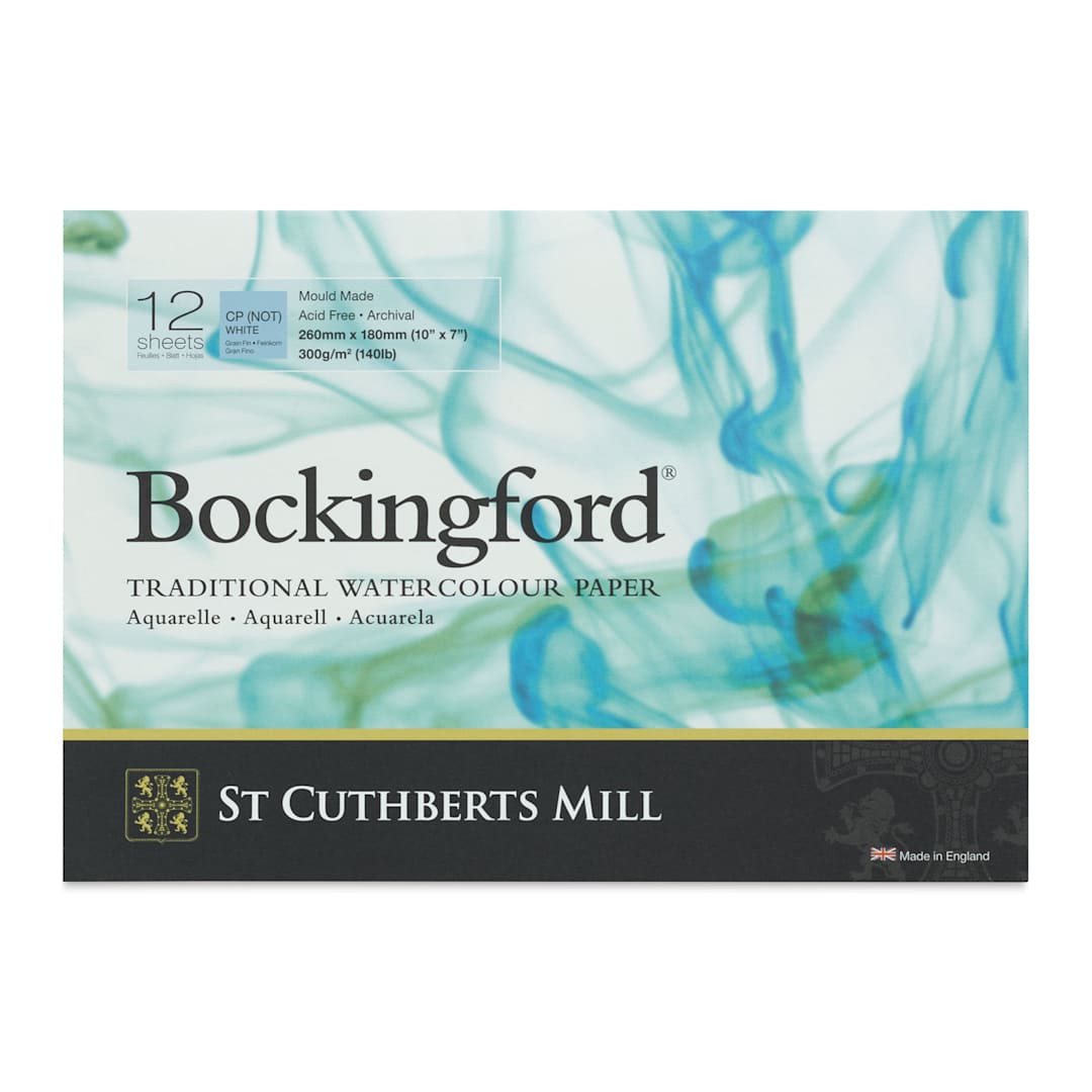 Open in modal - Bockingford Watercolor Gluebound Pad - Cold Press, 10" x 7" (front cover)