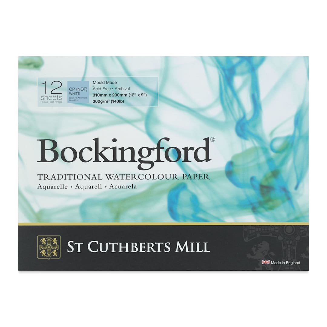 Open in modal - Bockingford Watercolor Gluebound Pad - Cold Press, 12" x 9" (front cover)