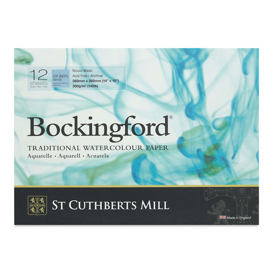 Open in modal - Bockingford Watercolor Gluebound Pad - Cold Press, 14" x 10" (front cover)