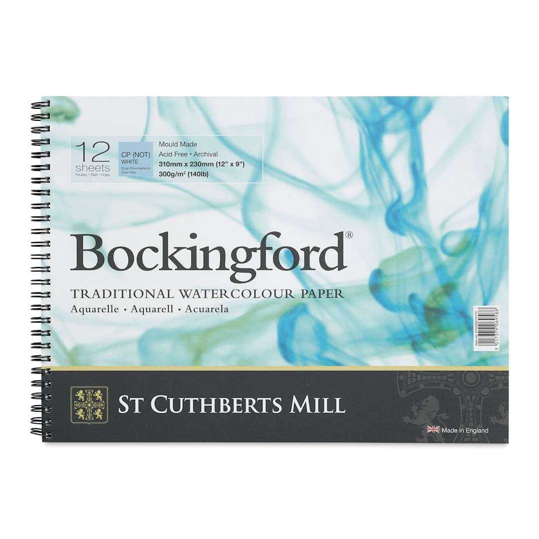 Open in modal - Bockingford Spiral Bound Watercolor Pad - 9" x 12", Cold Press (front cover)