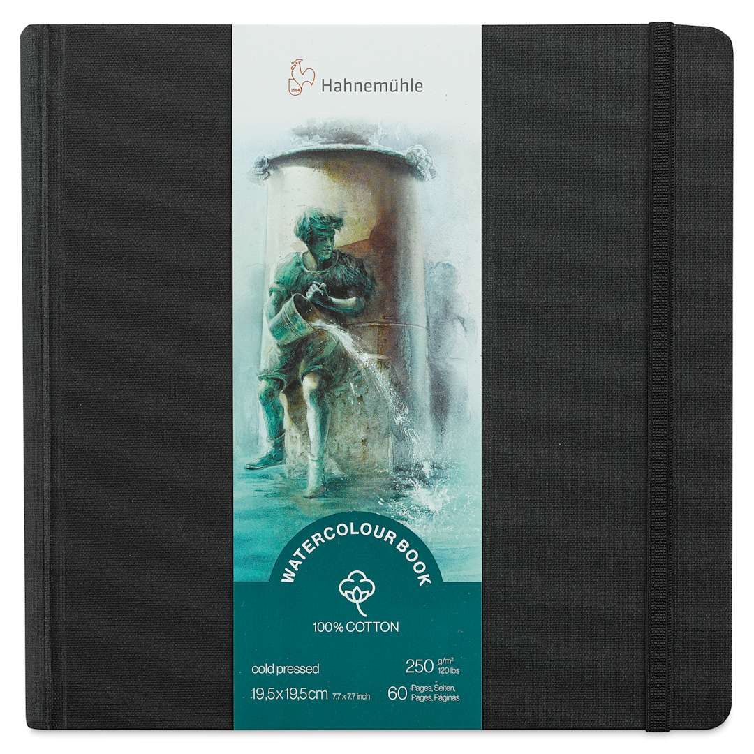 Open in modal - Hahnemühle Watercolor Book - 7.7" x 7.7", 60 Pages, Square
