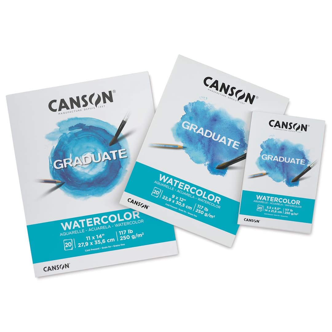 Open in modal - Canson Graduate Watercolor Pads, various sizes