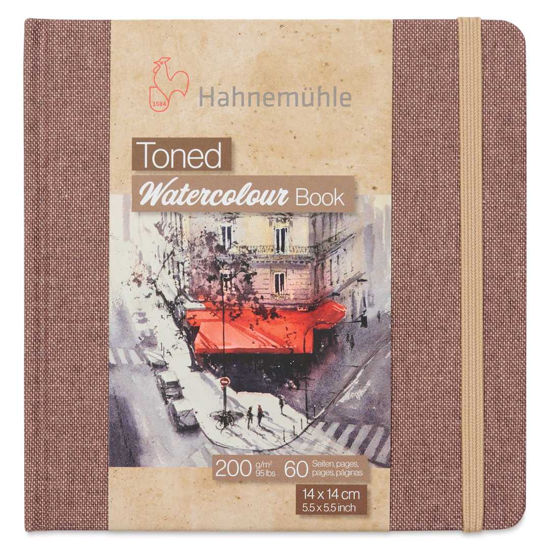 Open in modal - Hahnemühle Toned Watercolor Book - Beige, 5-1/2" x 5-1/2", front of the packaging