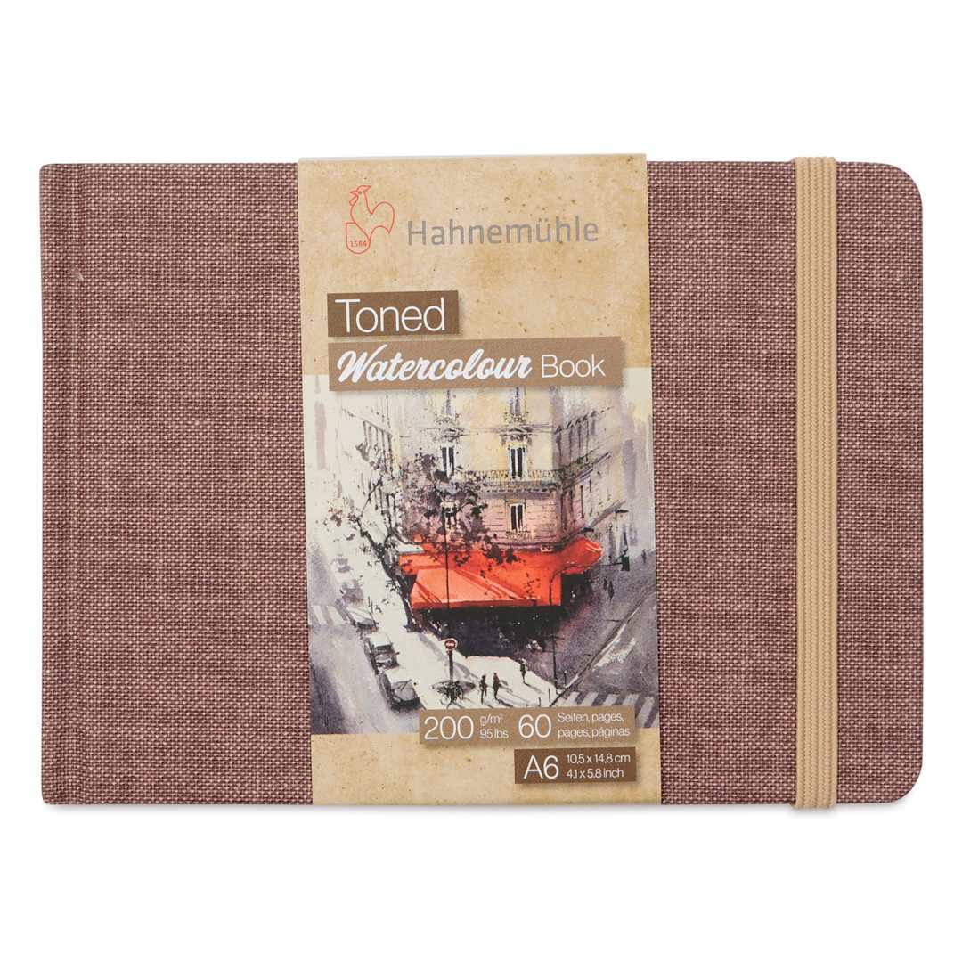 Open in modal - Hahnemühle Toned Watercolor Book - Beige, 4-1/8" x 5-3/4", front of the cover