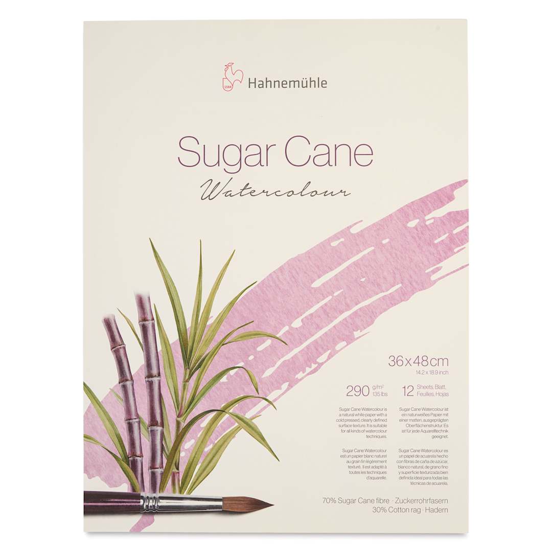 Open in modal - Hahnemühle Sugar Cane Watercolor Block - 14.2" x 18.9", front cover