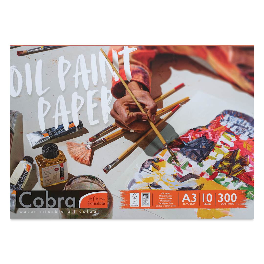 Open in modal - Cobra Oil Paint Paper Pad - 11-3/4" x 16-1/2", front cover