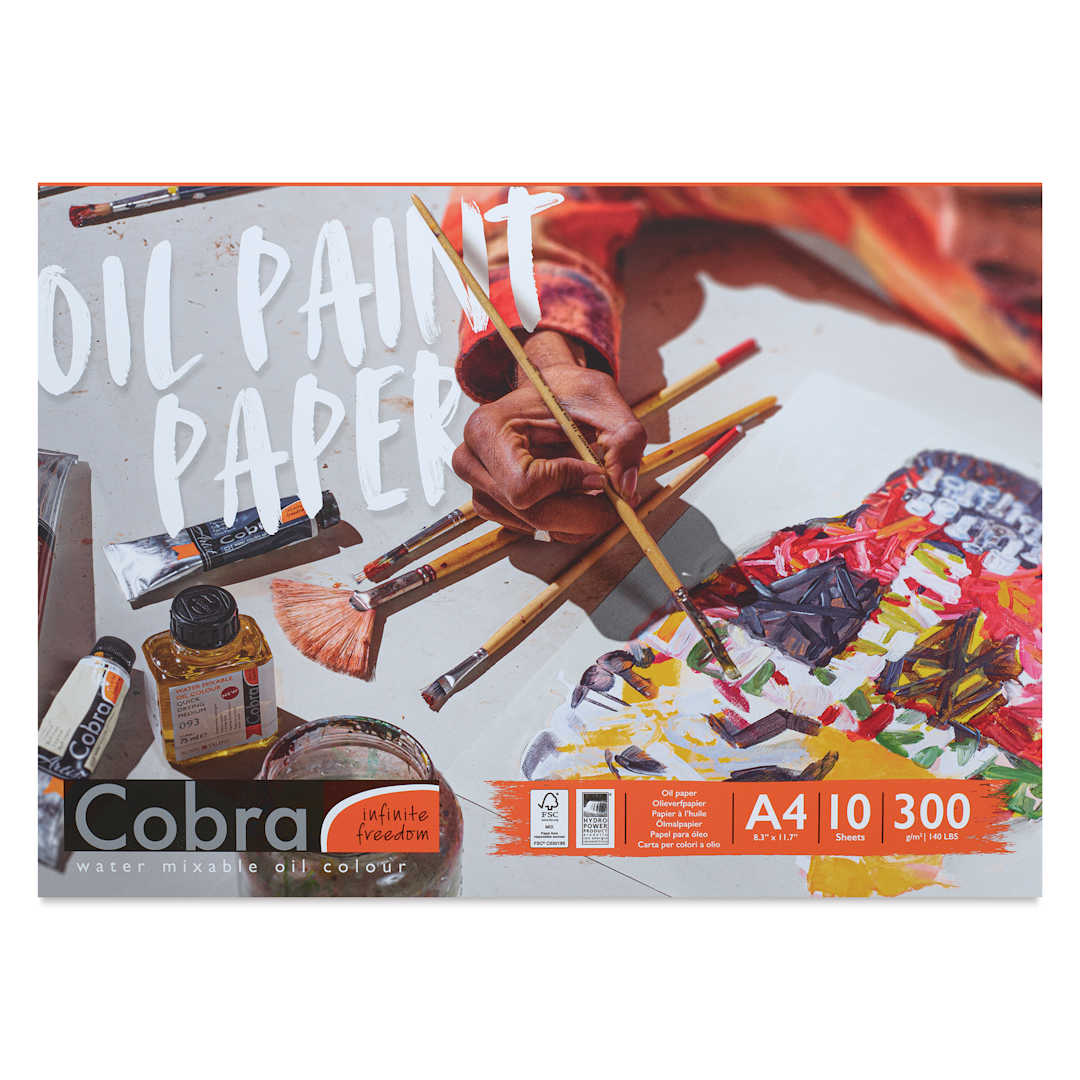Open in modal - Cobra Oil Paint Paper Pad - 8-1/4" x 11-3/4", front cover