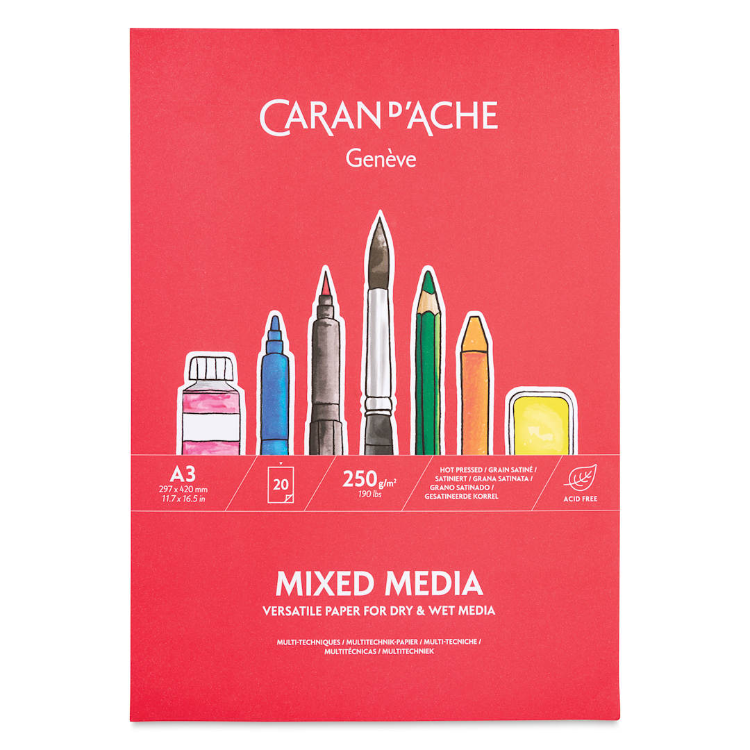 Open in modal - Caran d'Ache Mixed Media Pad - 11-3/4" x 16-1/2", front cover