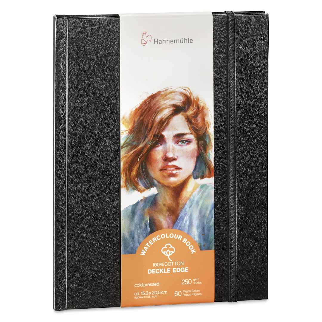 Open in modal - Hahnemühle Deckle Edge Watercolor Journal - 5.8" x 8.3", Portrait