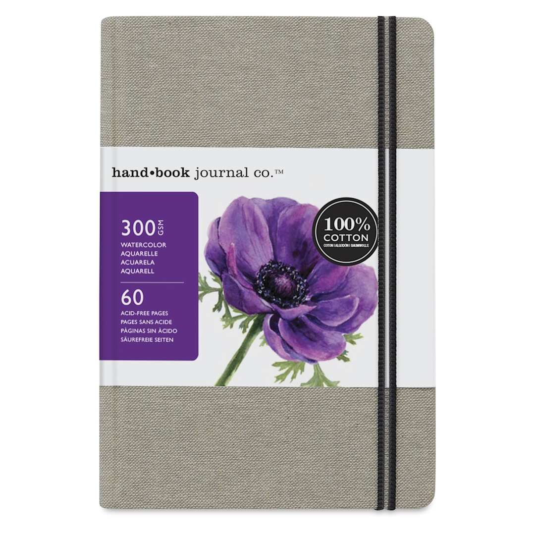 Open in modal - Hand Book Journal Co. 100 Cotton Watercolor Journal - 5.5" x 8.25", Portrait