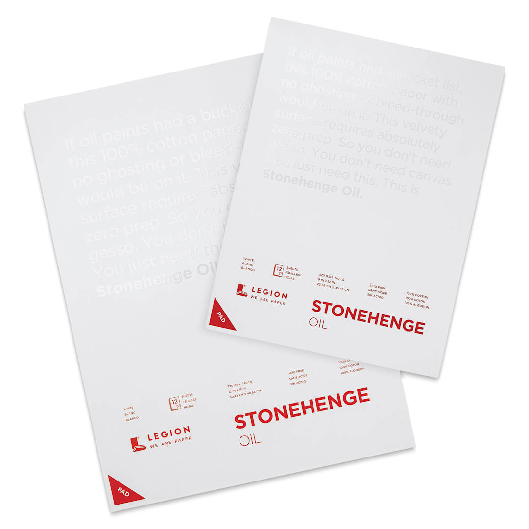 Open in modal - Legion Stonehenge Oil Pads in 9” x 12” and 12” x 16