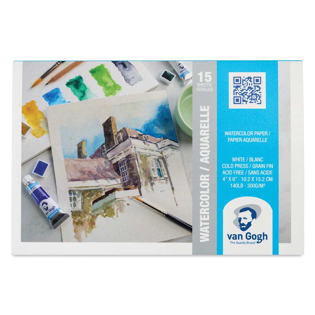 Open in modal - Van Gogh Watercolor Pad - 4" x 6", front of the cover