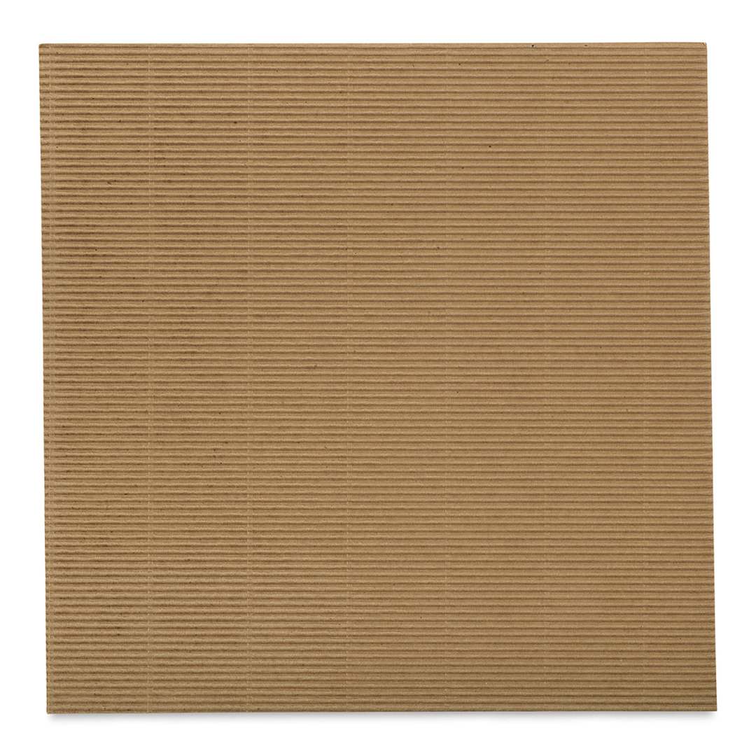 Open in modal - Corrugated E-Flute Decorative Papers - Full sheet of Kraft Brown Paper shown