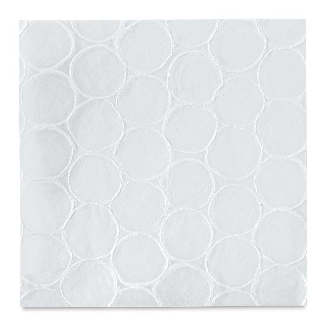 Open in modal - Black Ink Thai Mulberry Beehive Paper - Front view of White Beehive Paper