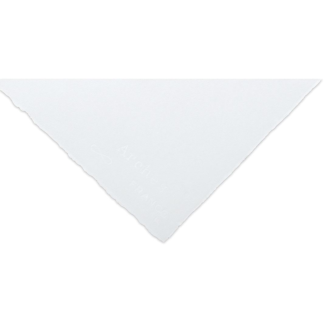 Open in modal - Arches Natural White Watercolor Paper - Hot Press, 22" x 30", 90 lb, Single Sheet