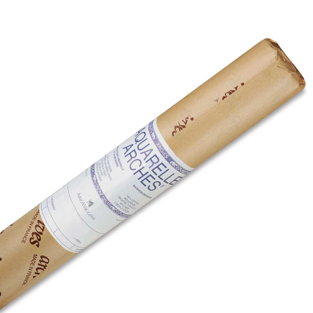 Open in modal - Arches Natural White Watercolor Paper - Rough, 51" x 10 yds, Roll