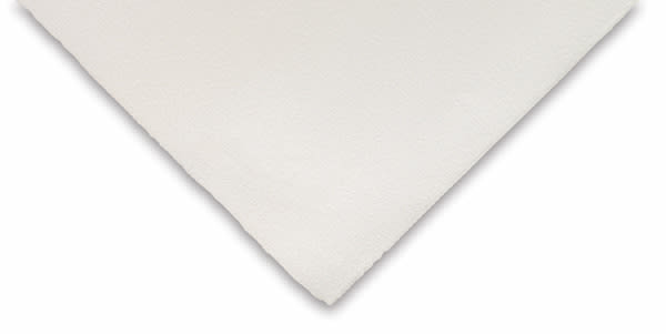 Open in modal - Saunders Waterford Watercolor Sheets - Closeup of corner of Hot press sheet
