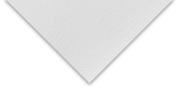 Open in modal - Bockingford Tinted Paper - Closeup of corner of White Tinted paper showing color and texture