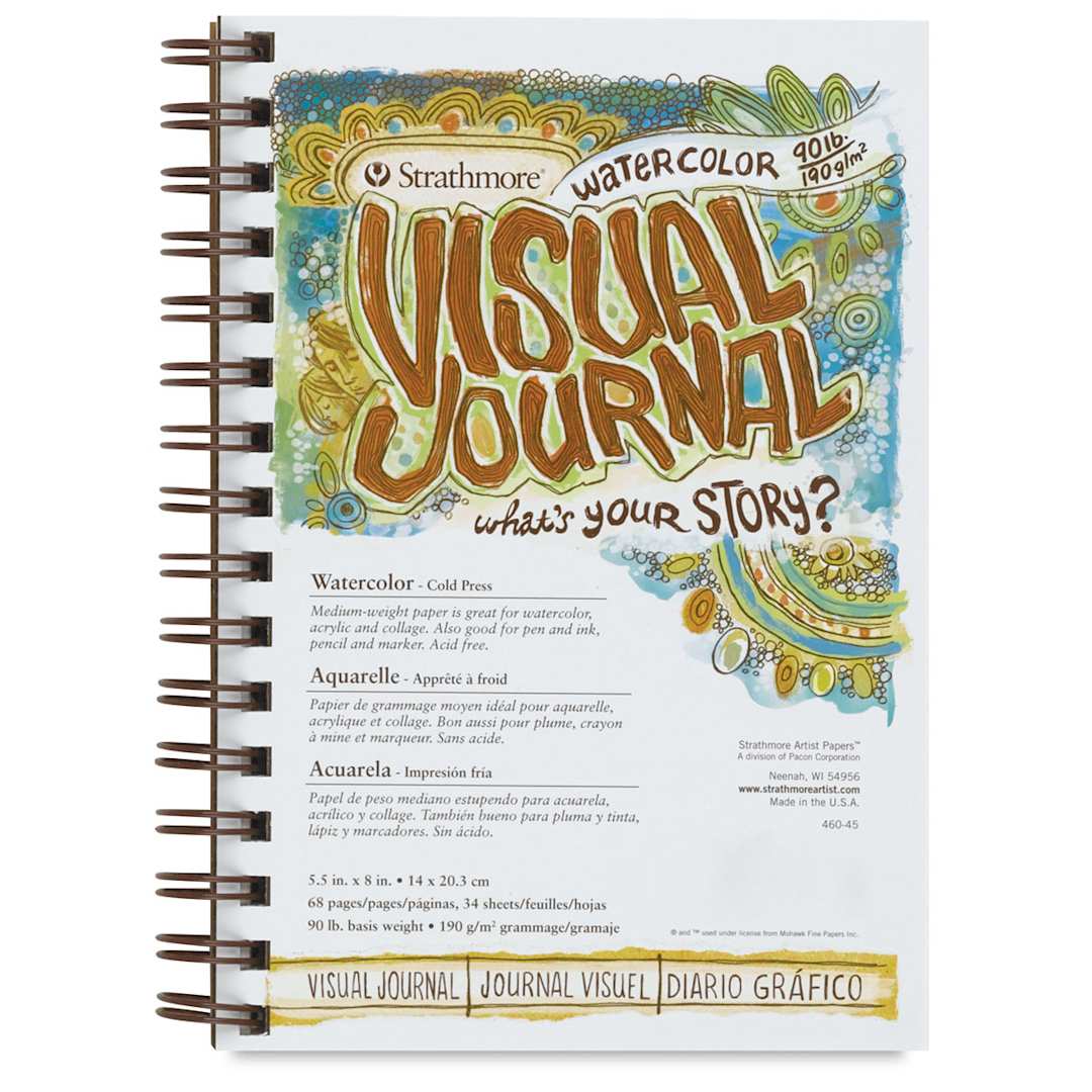 Open in modal - Strathmore Watercolor Visual Journal - 90 lb, 8 x 5-1/2"