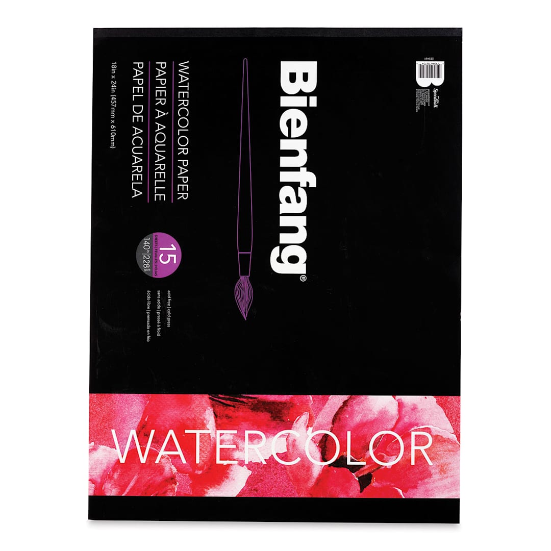 Open in modal - Bienfang Watercolor Pad - 18" x 24" 15 Sheets