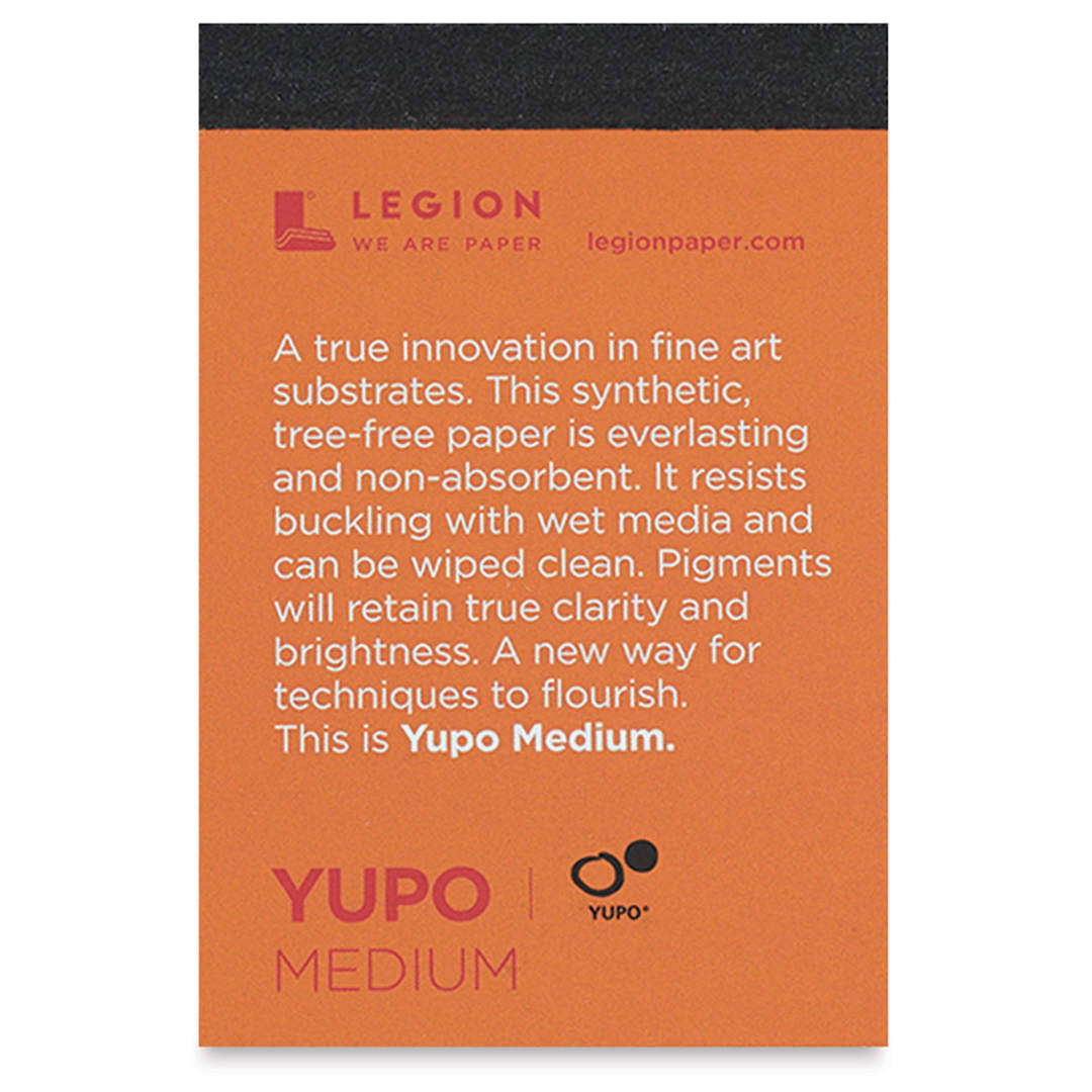 Open in modal - Legion Yupo Synthetic Paper Pad - 2-1/2" x 3-3/4", Bright White, 10 Sheets