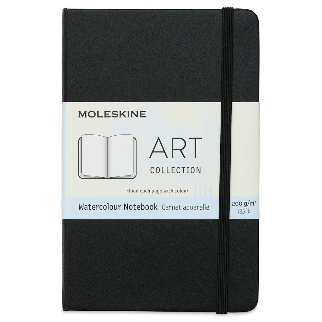 Open in modal - Moleskine Art Collection Watercolor Notebook - 5-1/2" x 3-1/2", Portrait, 60 Pages