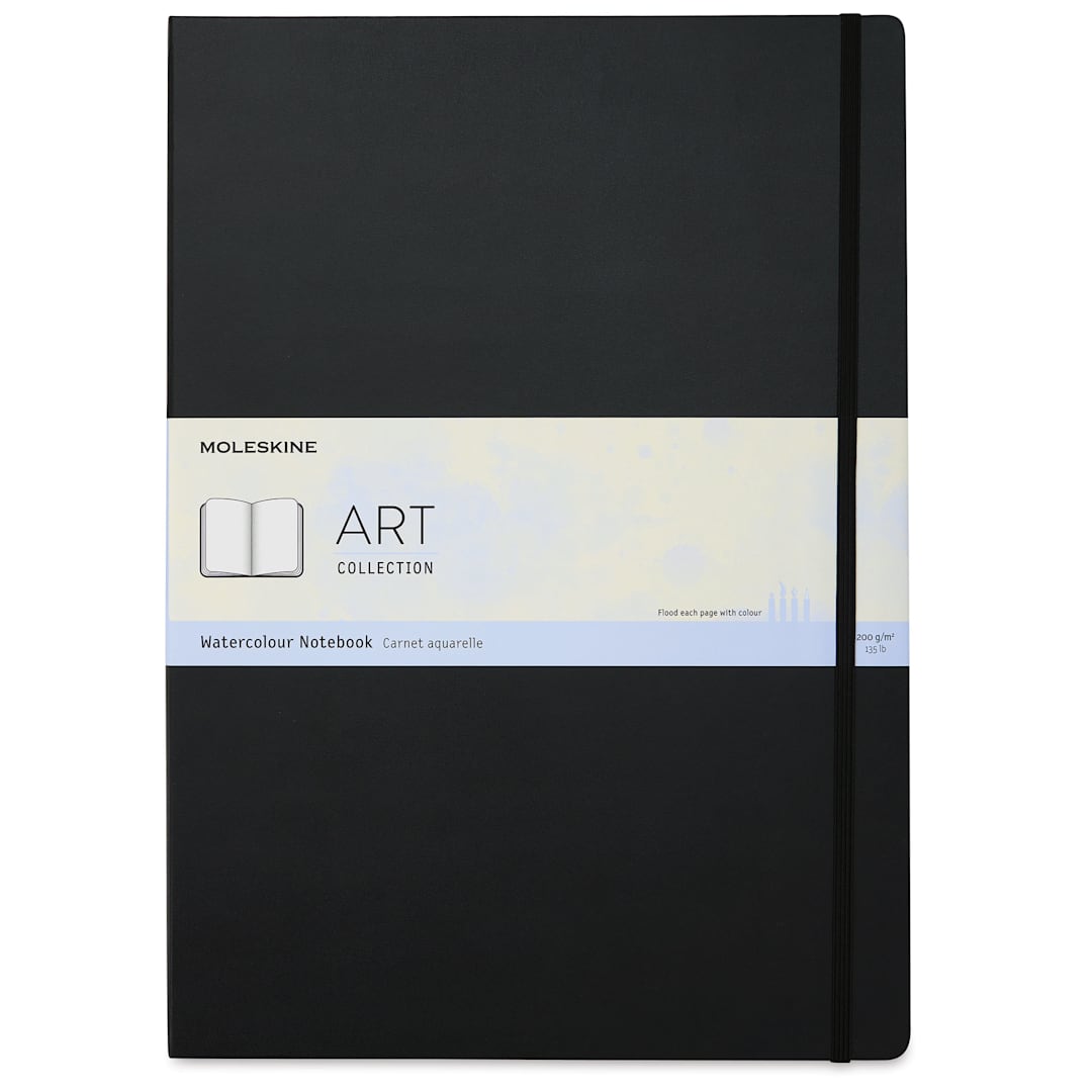 Open in modal - Moleskine Art Collection Watercolor Notebook - 16-1/2" x 12", Portrait, 60 Pages