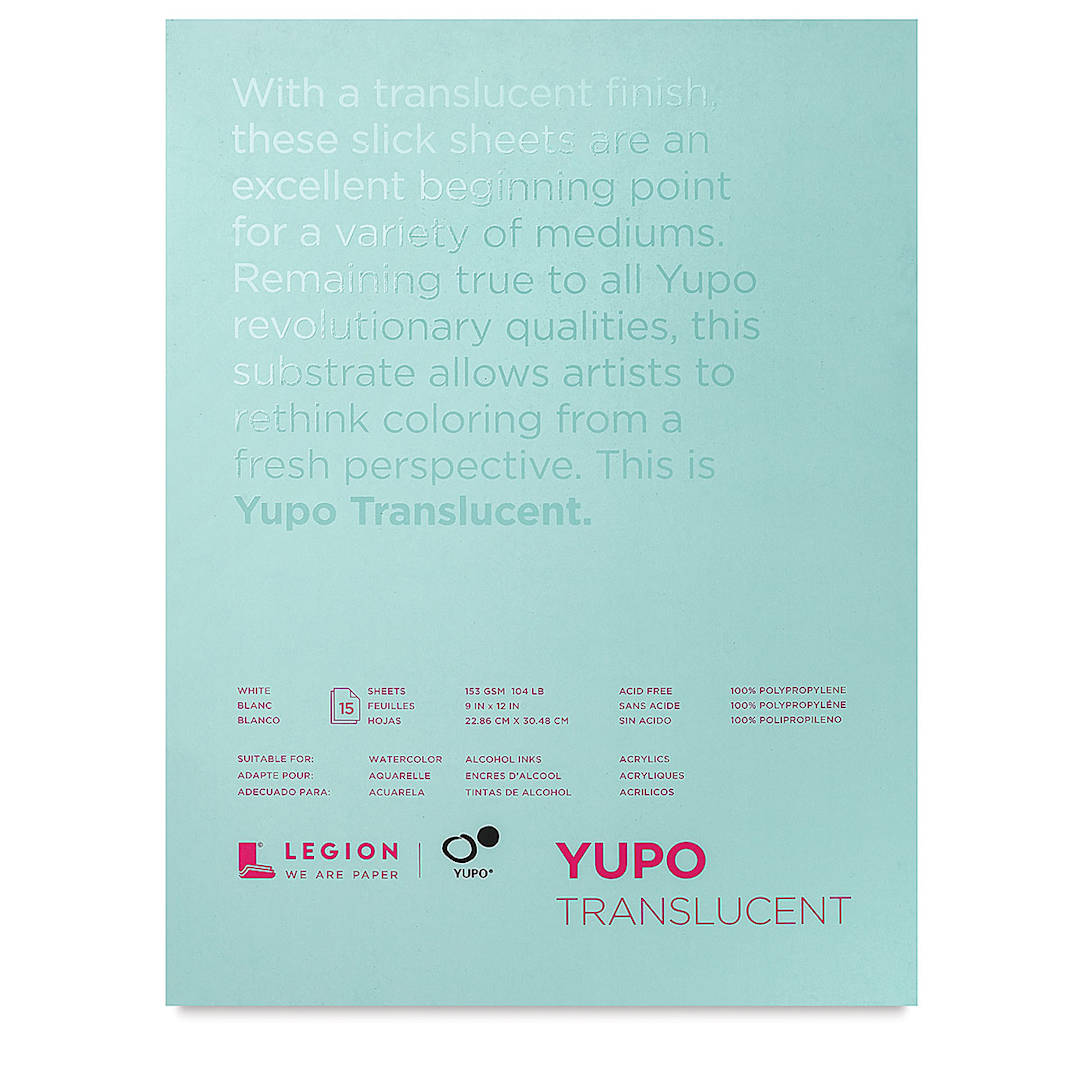 Open in modal - Legion Legion Synthetic Paper Pad - 9 x 12, Translucent, 15 Sheets