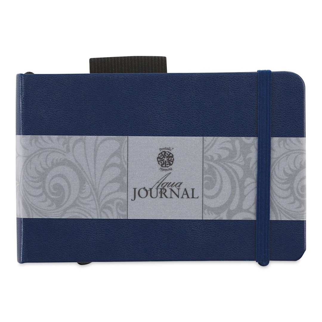 Open in modal - Pentalic Aqua Journal - 3-1/2" x 5-3/8", 48 Pages, closed