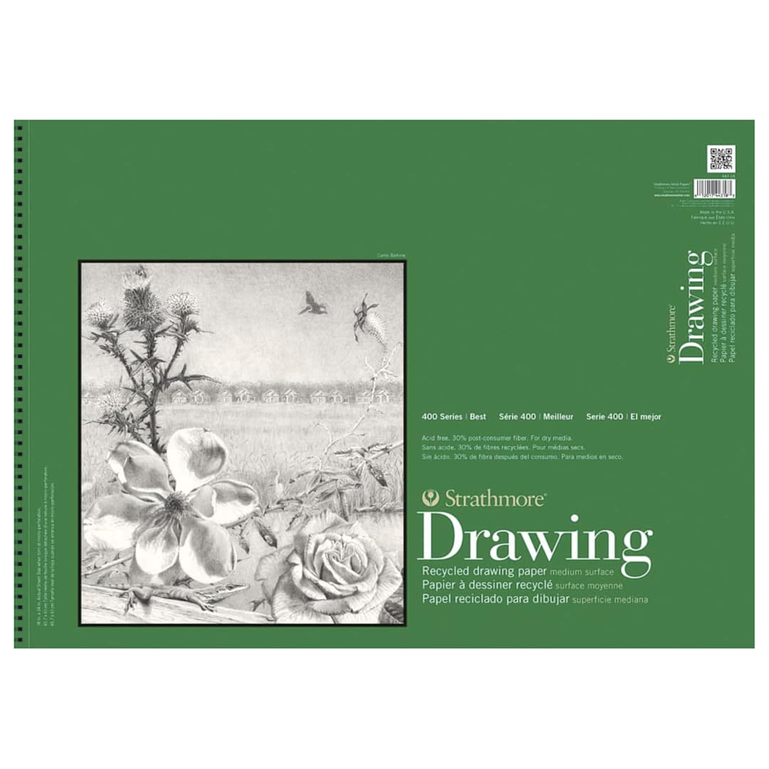Open in modal - Strathmore Drawing Paper Sheet 400 Series Recycled, 80 lb., 19" x 24"