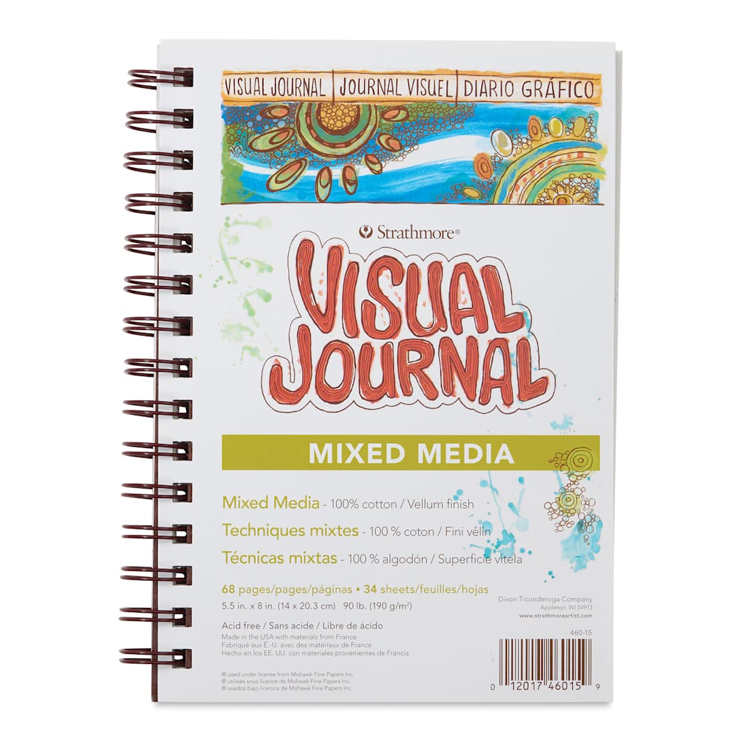 Open in modal - Strathmore Mixed Media Visual Journal - 8" x 5-1/2", front cover