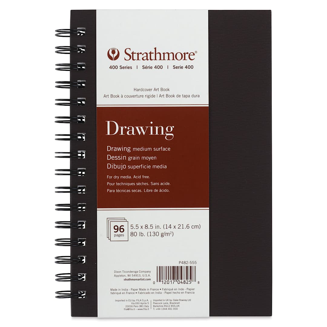 Open in modal - Strathmore 400 Series Drawing Hardcover Wirebound Art Book - 5-1/2" x 8-1/2"