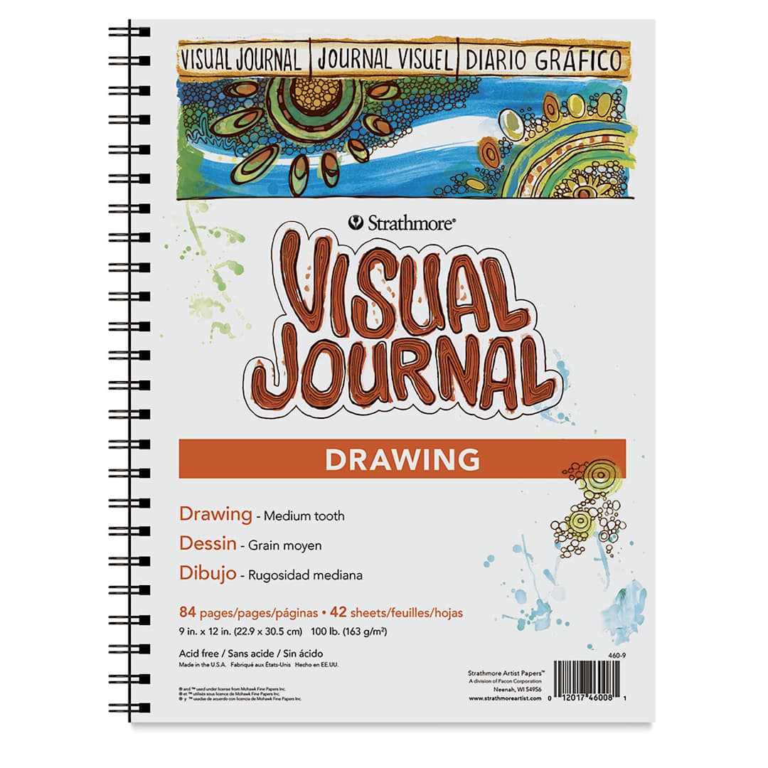 Open in modal - Strathmore Drawing Visual Journal - 12" x 9", 42 Sheets