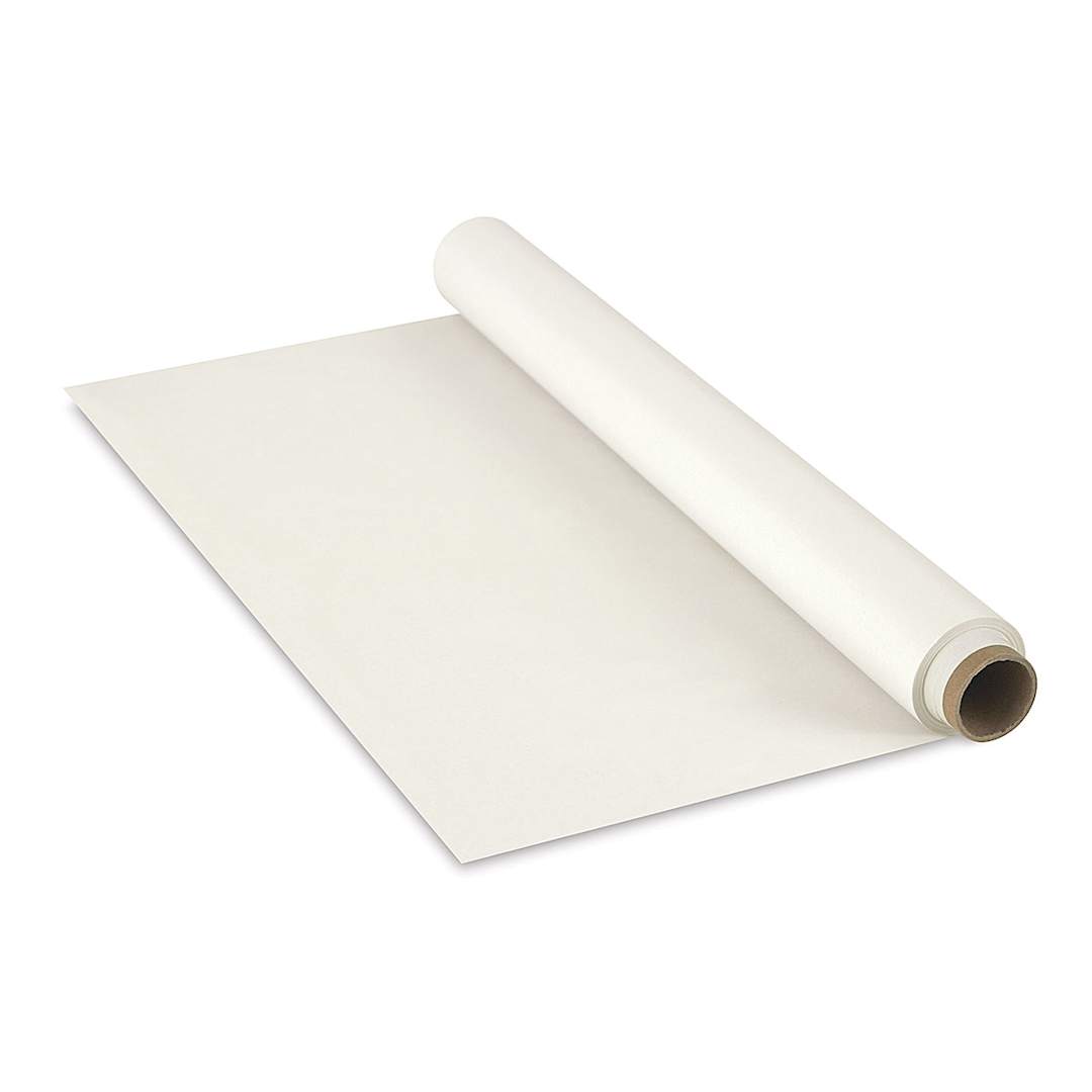 Open in modal - Grafix Edge Newsprint - Angled view of Newsprint Roll slightly unrolled
