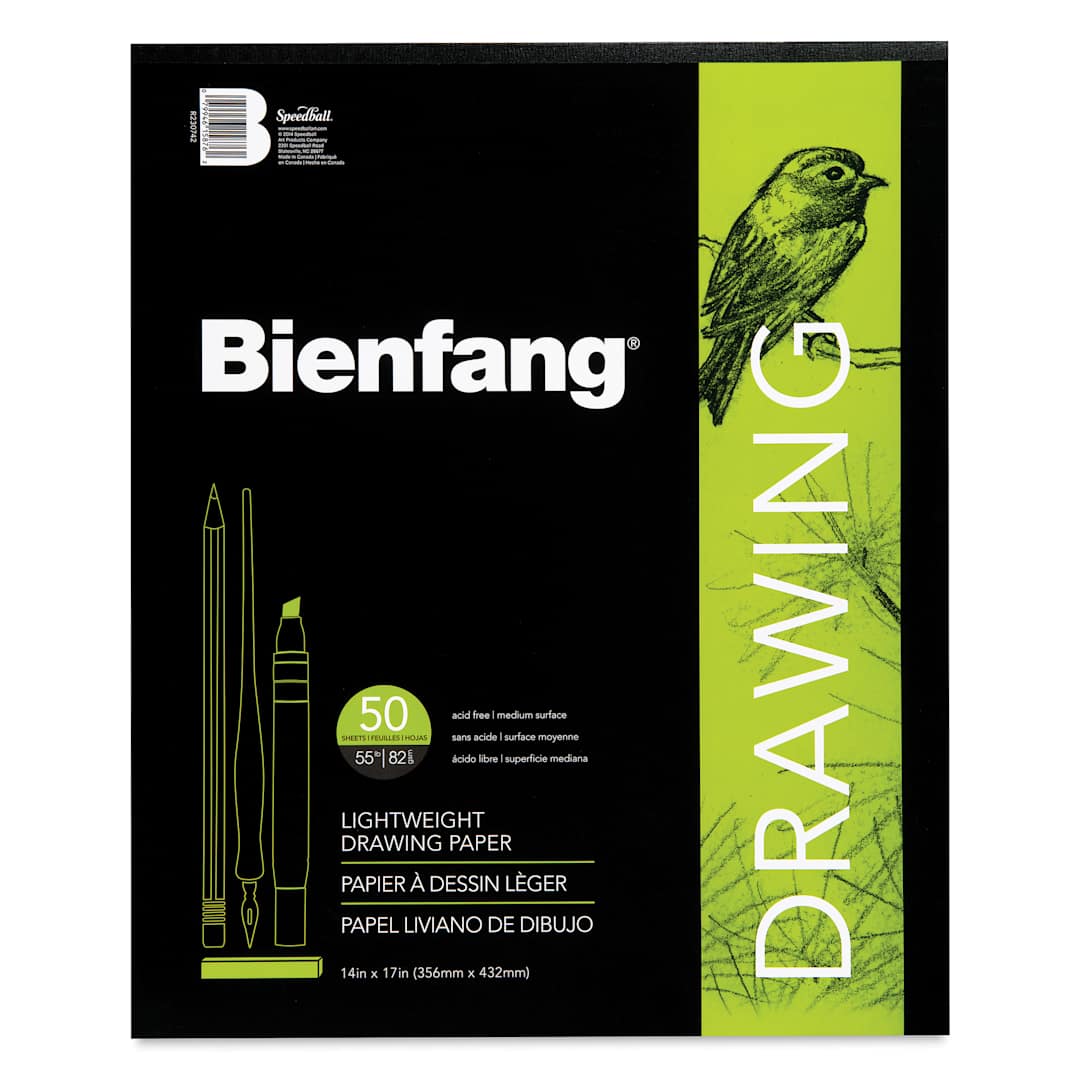 Open in modal - Bienfang Drawing Paper Pad - 14" x 17", front of the cover
