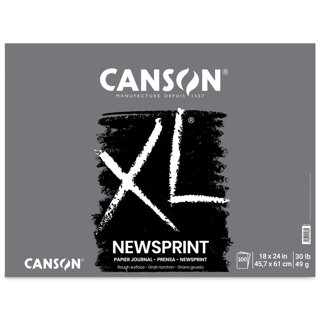 Open in modal - Canson XL Newsprint Pad - 18" x 24", 100 Sheets