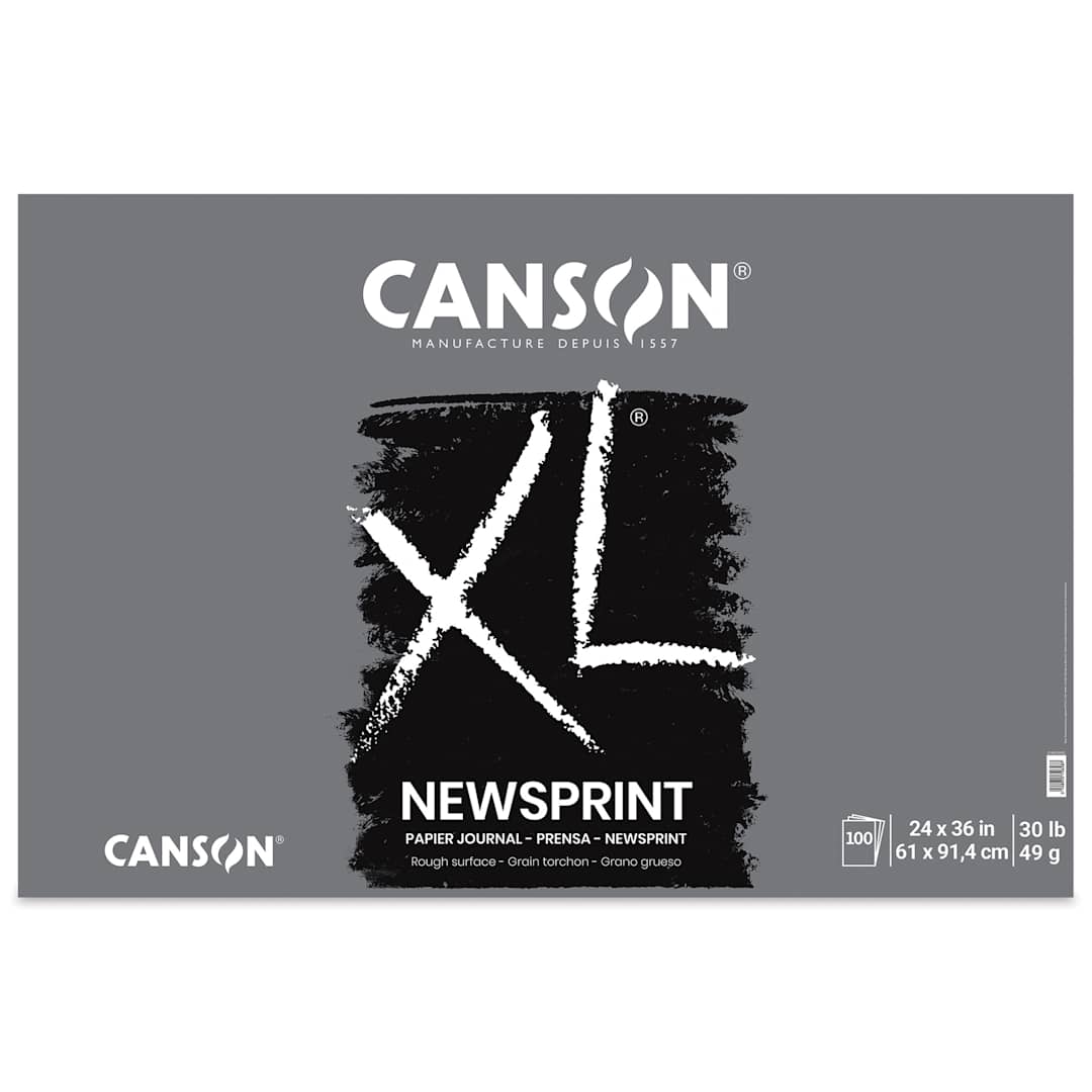 Open in modal - Canson XL Newsprint Pad - 24" x 36", 100 Sheets