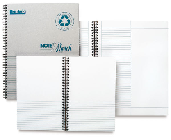 Open in modal - Bienfang Notesketch - Assorted Spiral bound notebooks showing different configurations 
