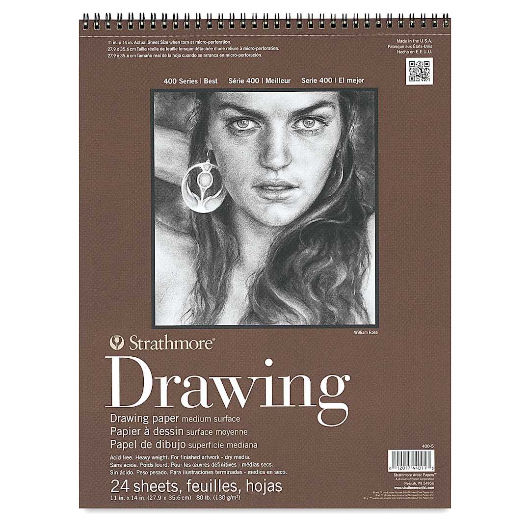 Open in modal - Strathmore 400 Series Drawing Paper Pad - 11" x 14", 24 Sheets